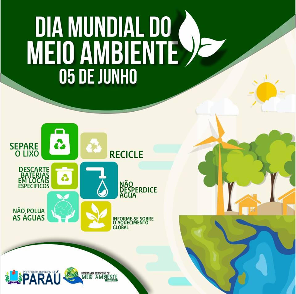 Prefeitura de Paraú Prefeitura realiza evento neste 05 de junho, Dia