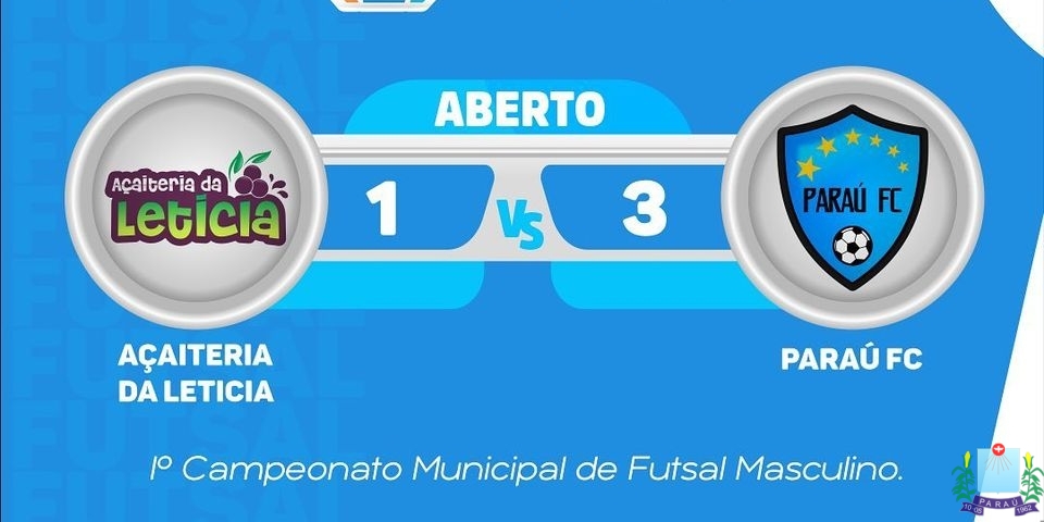 I° Campeonato Municipal de Futsal Masculino – Sábado (26)